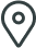 Black map pin location icon on white background.