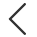 A left-pointing black arrow, typically indicating a back or previous action.